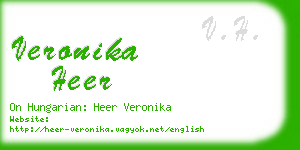 veronika heer business card